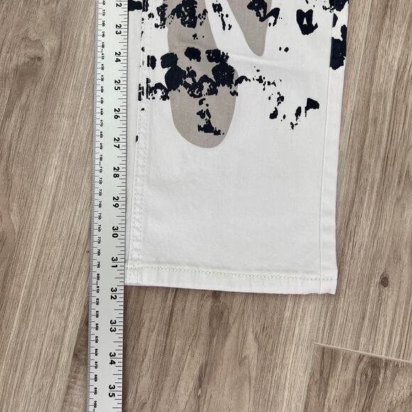 Dant Bulun Mens Straight Fit American Flag Printed Jeans Multicolor Size 34 - Picture 5 of 7